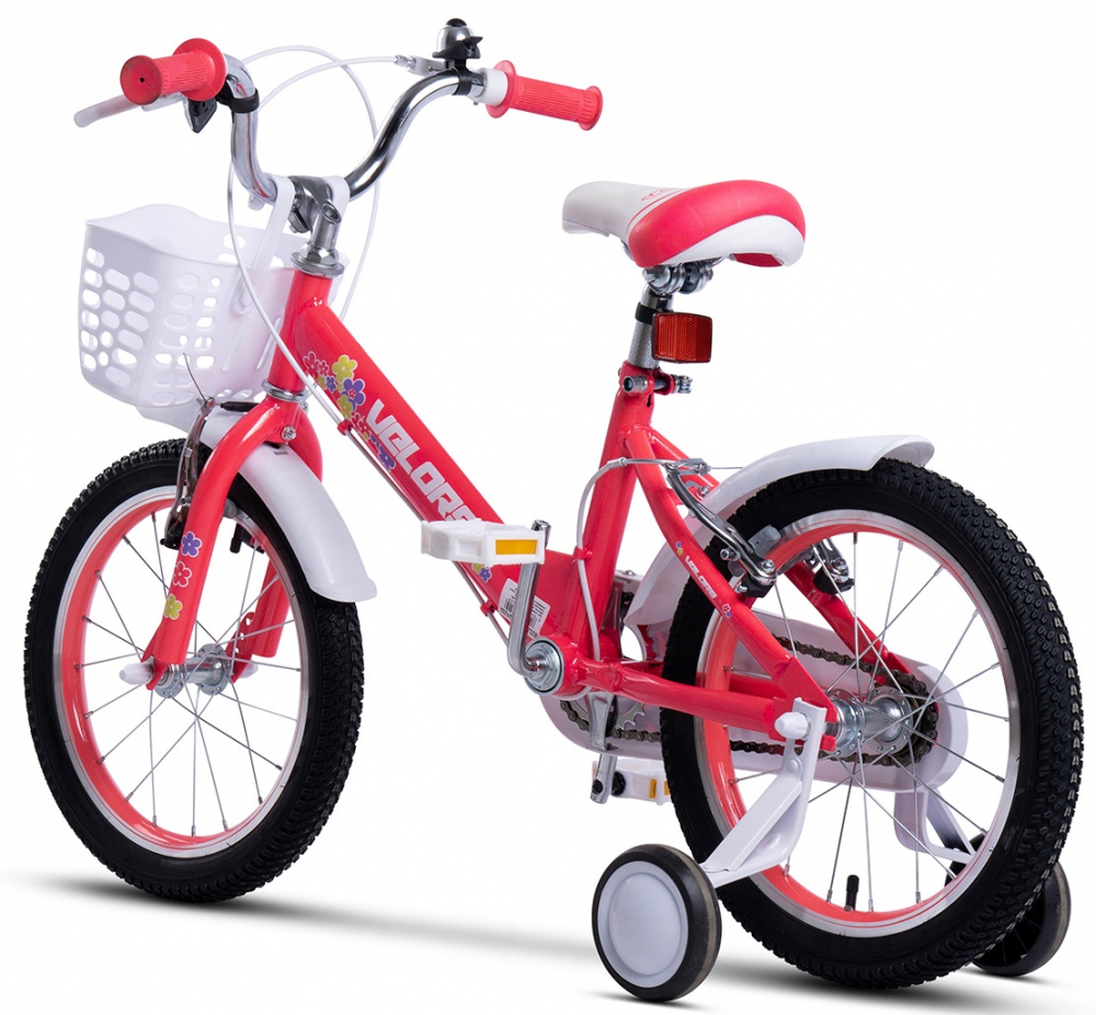 Bicicleta pentru copii Velors V1802A Roz, roti 18 inch, varsta 5-7 ani, inaltime utilizator 110-125 cm, greutate suportata 80 kg - 1