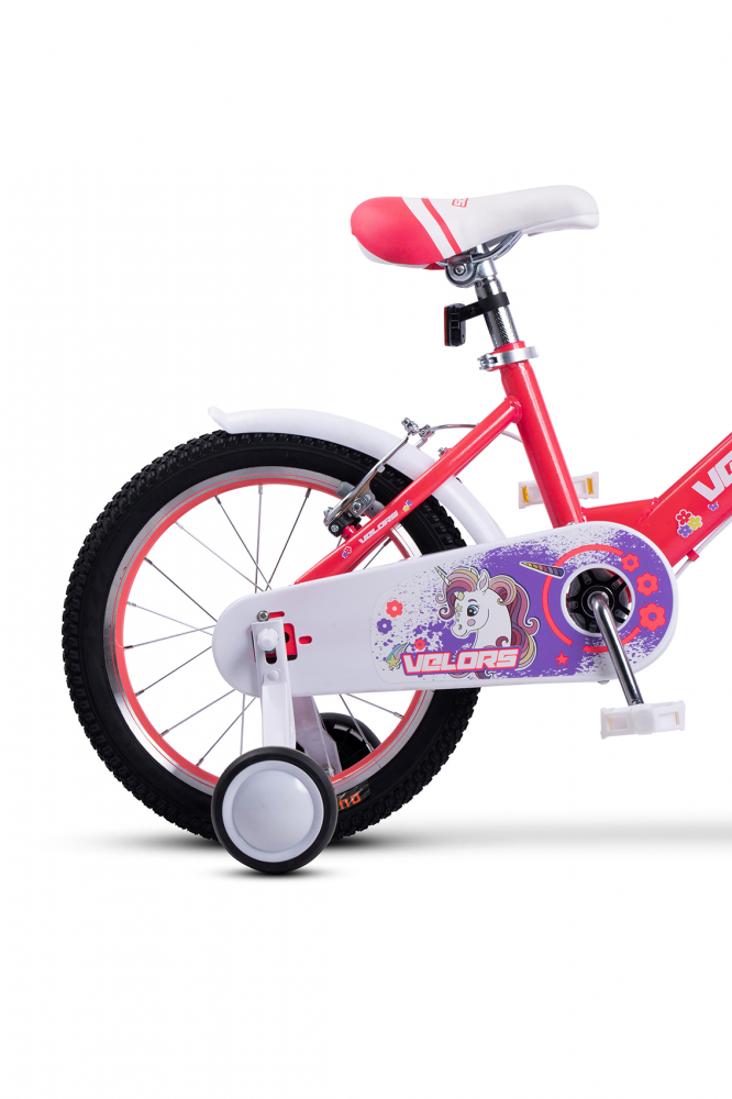 Bicicleta pentru copii Velors V1802A Roz, roti 18 inch, varsta 5-7 ani, inaltime utilizator 110-125 cm, greutate suportata 80 kg - 2