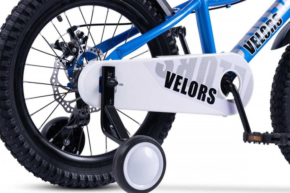 Bicicleta pentru copii Velors V18345A Albastru, roti 18 inch, 5-7 ani, greutate suportata 80 kg, inaltime utilizator 110-125 cm - 4