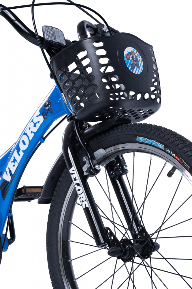Bicicleta pentru copii Velors V2001A Albastru, roti 20 inch, varsta 7-10 ani, inaltime utilizator 120-135 cm, greutate suportata 80 kg - 2