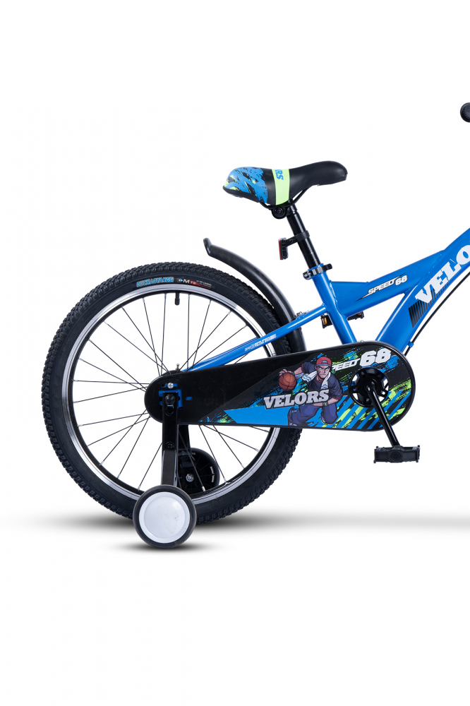 Bicicleta pentru copii Velors V2001A Albastru, roti 20 inch, varsta 7-10 ani, inaltime utilizator 120-135 cm, greutate suportata 80 kg - 5