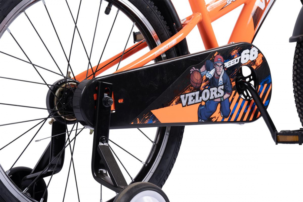 Bicicleta pentru copii Velors V2001A Portocaliu, roti 20 inch, varsta 7-10 ani, inaltime utilizator 120-135 cm, greutate suportata 80 kg - 5