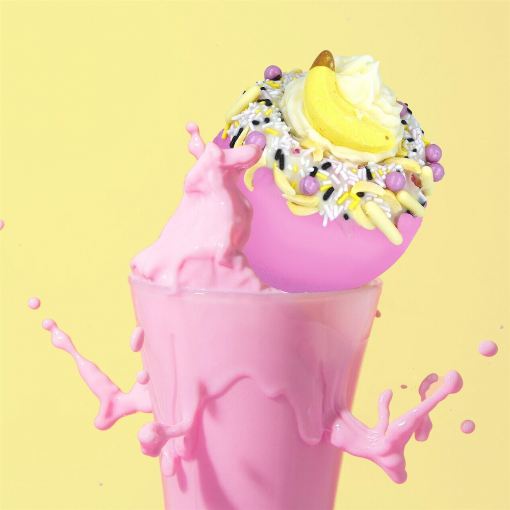 Bomba de baie efervescenta Banana Delight Raw Blaster 150g Bomb Cosmetics