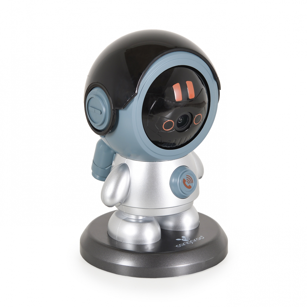 Camera Wi-Fi pentru camera copilului Cangaroo West Grey,Comunicare audio bidirectionala,Detectare miscare,Miscare 360grade ,Volum reglabil,Suporta SD Card slot maxim 128GB,Aplicatie iCam 365,Vedere nocturna cu infrarosu