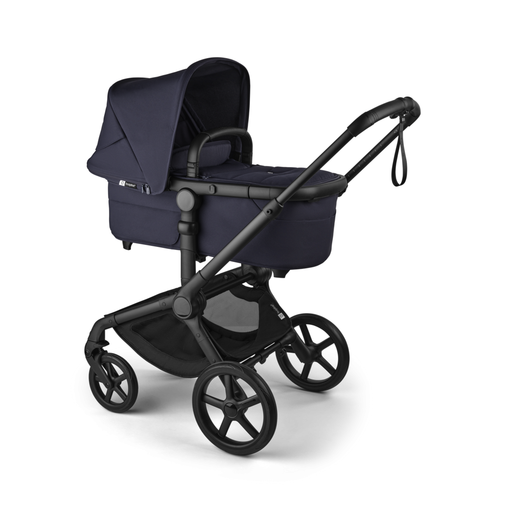 Carucior 2 in 1 Bugaboo Fox 5 Renew Black Deep Indigo cu maner reglabil, reversibil, suspensii, cadru din aluminiu - 2