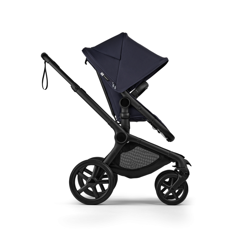 Carucior 2 in 1 Bugaboo Fox 5 Renew Black Deep Indigo cu maner reglabil, reversibil, suspensii, cadru din aluminiu - 6