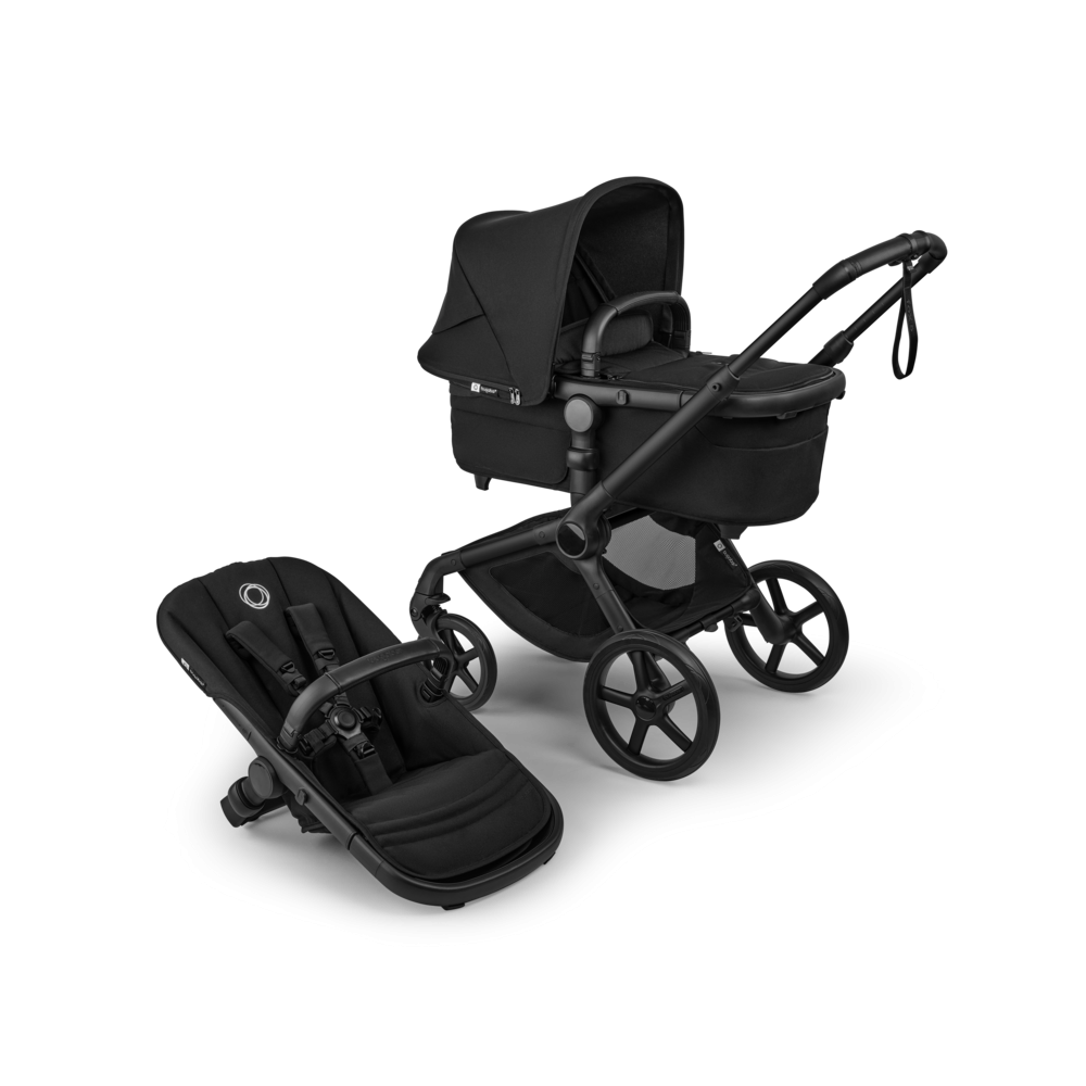 Carucior 2 in 1 Bugaboo Fox 5 Renew Black Heritage Black cu maner reglabil, reversibil, suspensii, cadru din aluminiu - 9
