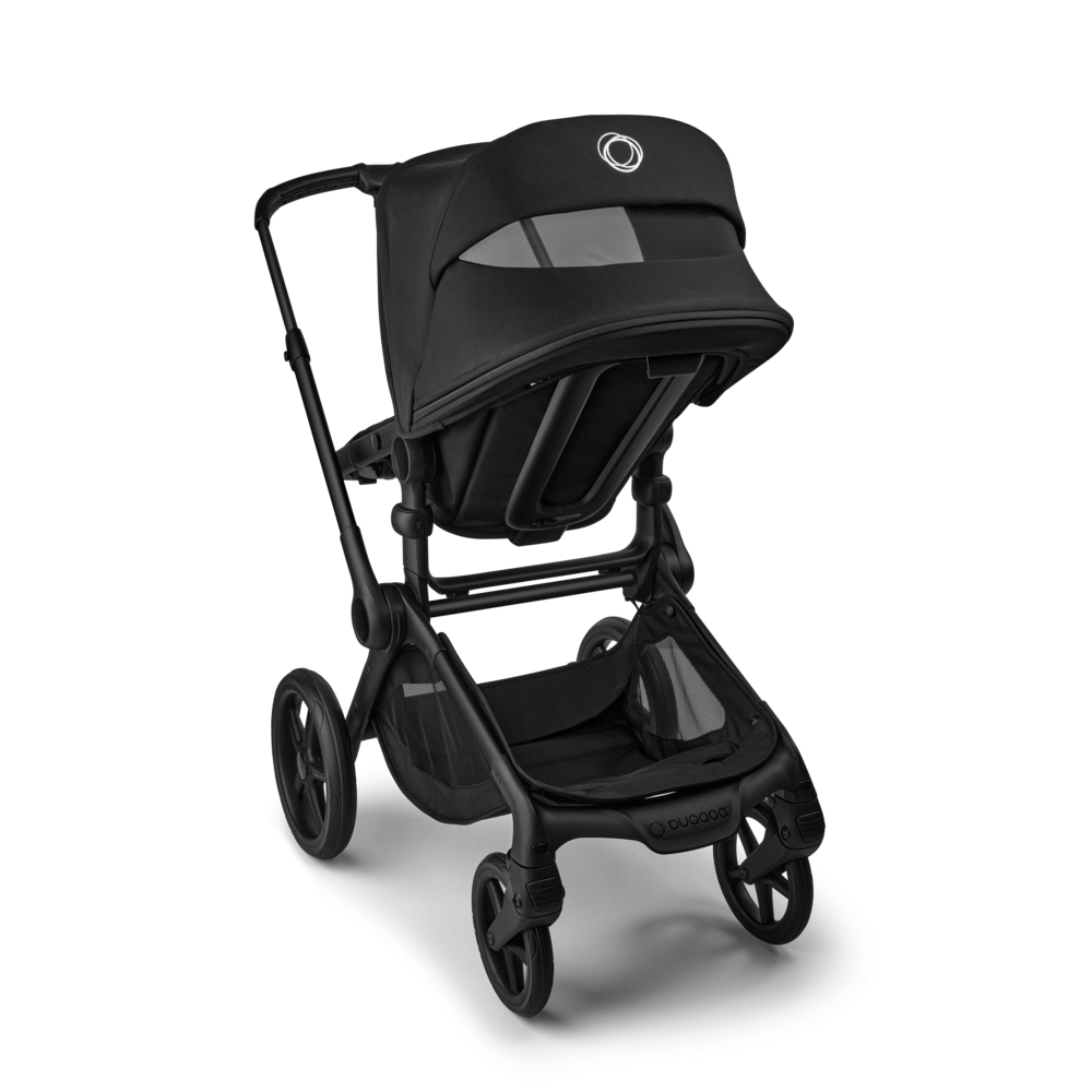 Carucior 2 in 1 Bugaboo Fox 5 Renew Black Heritage Black cu maner reglabil, reversibil, suspensii, cadru din aluminiu - 2