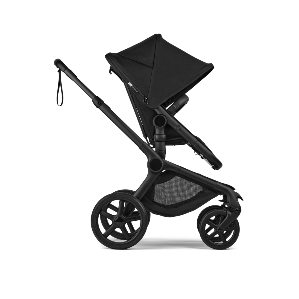 Carucior 2 in 1 Bugaboo Fox 5 Renew Black Heritage Black cu maner reglabil, reversibil, suspensii, cadru din aluminiu - 4