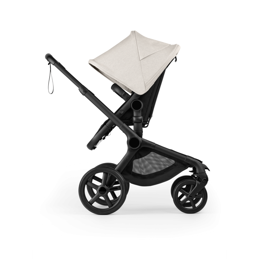 Carucior 2 in 1 Bugaboo Fox 5 Renew Black Heritage Black Misty White cu maner reglabil, reversibil, suspensii, cadru din aluminiu - 3