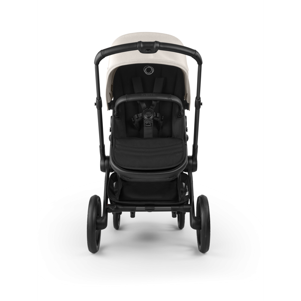 Carucior 2 in 1 Bugaboo Fox 5 Renew Black Heritage Black Misty White cu maner reglabil, reversibil, suspensii, cadru din aluminiu - 4