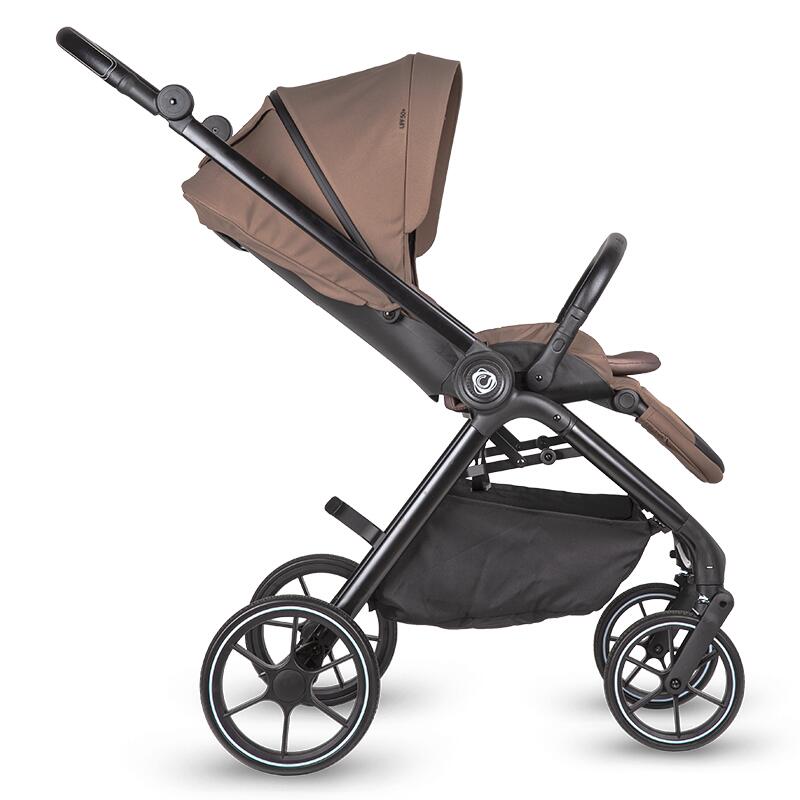 Carucior modular 2 in 1 Coccolle Serry Light Taupe, Suport de picioare reglabil, Suspensie, Huse pentru picioare, Geanta, Adaptoare, Bara de protectie si maner din piele ecologica, Greutate admisa 22 kg - 1