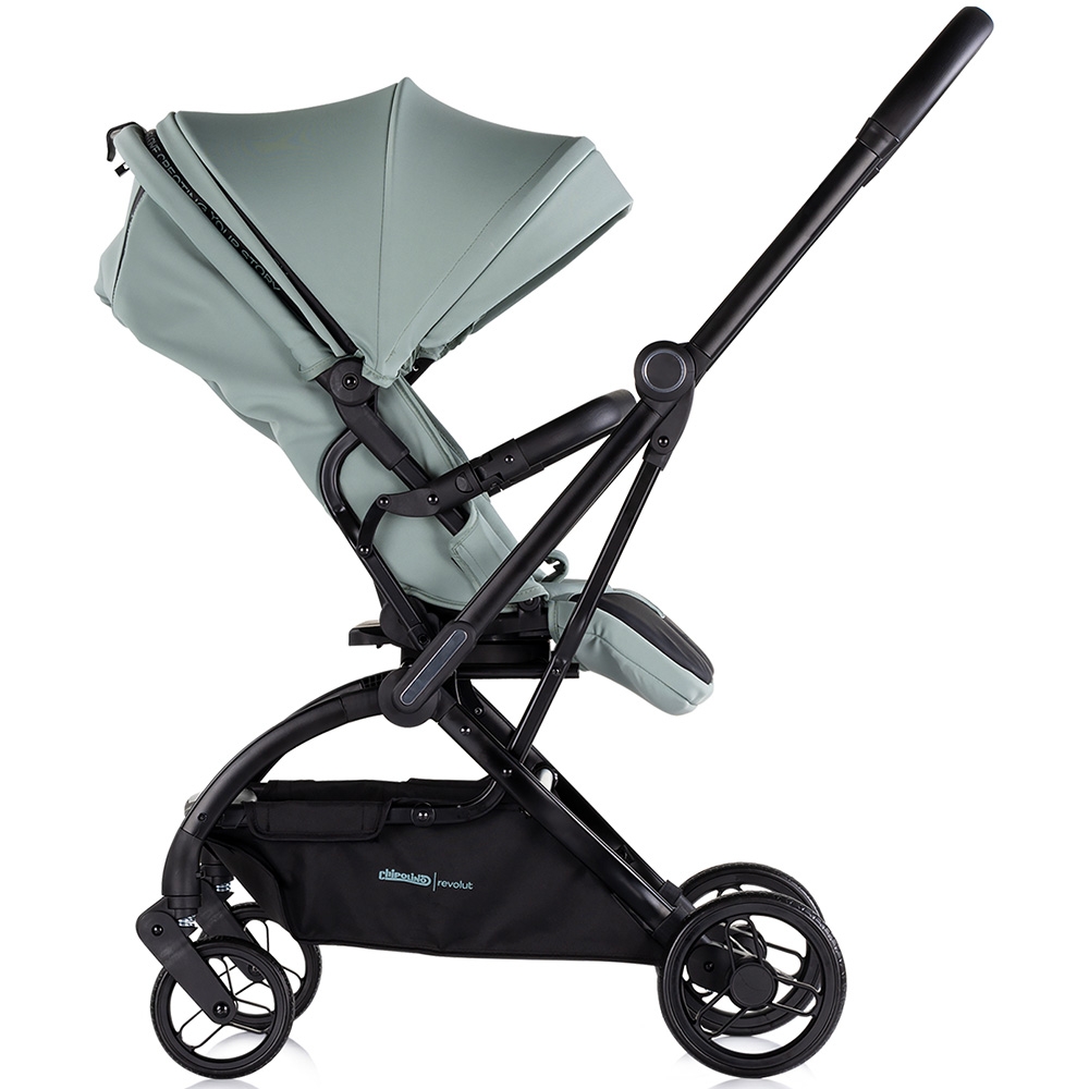Carucior sport Chipolino Revolut Basil cu sezut rotativ, varsta 0+, greutate admisa 22 kg, spatar reglabil, bara de siguranta detasabila si roti cu suspensii - 8