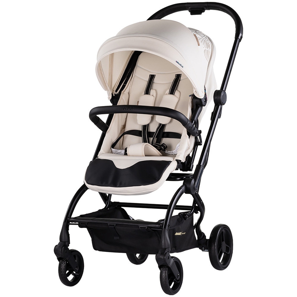 Carucior sport Chipolino Revolut Biscotta cu sezut rotativ, varsta 0+, greutate admisa 22 kg, spatar reglabil, bara de siguranta detasabila si roti cu suspensii - 5