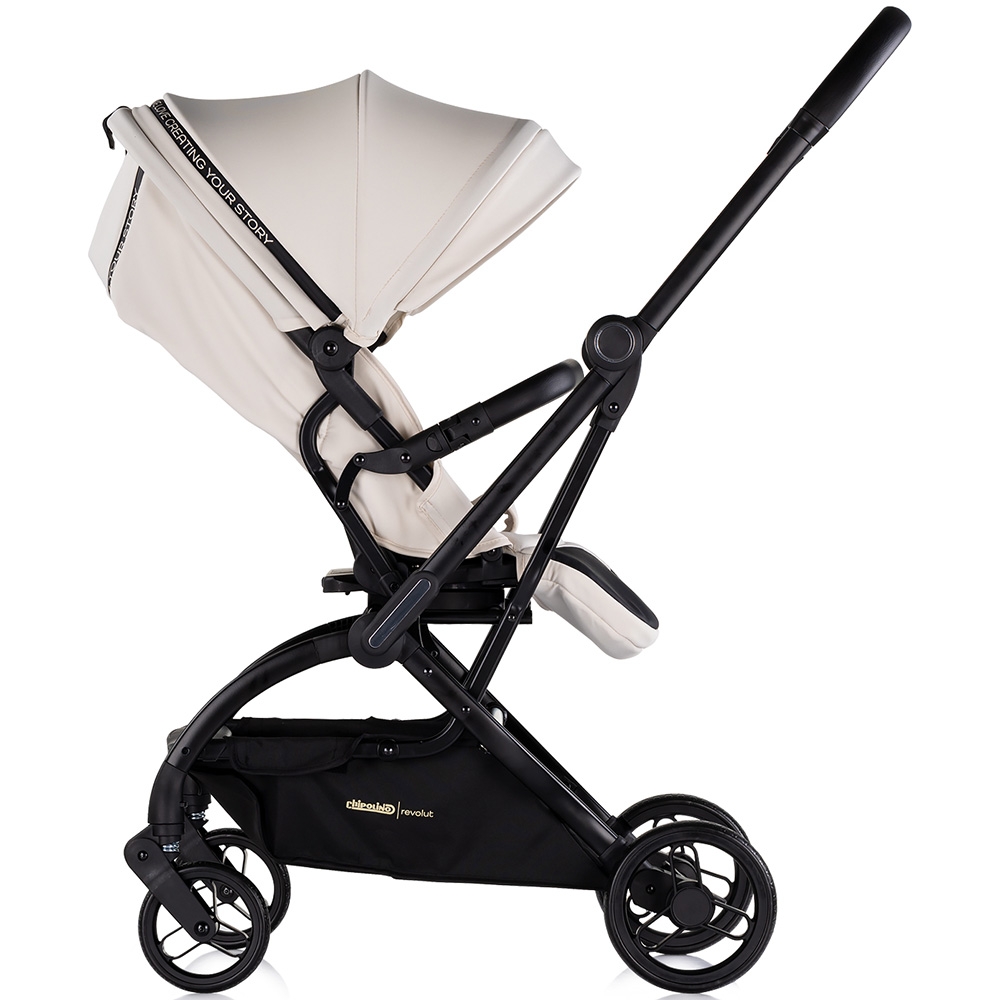 Carucior sport Chipolino Revolut Biscotta cu sezut rotativ, varsta 0+, greutate admisa 22 kg, spatar reglabil, bara de siguranta detasabila si roti cu suspensii - 2