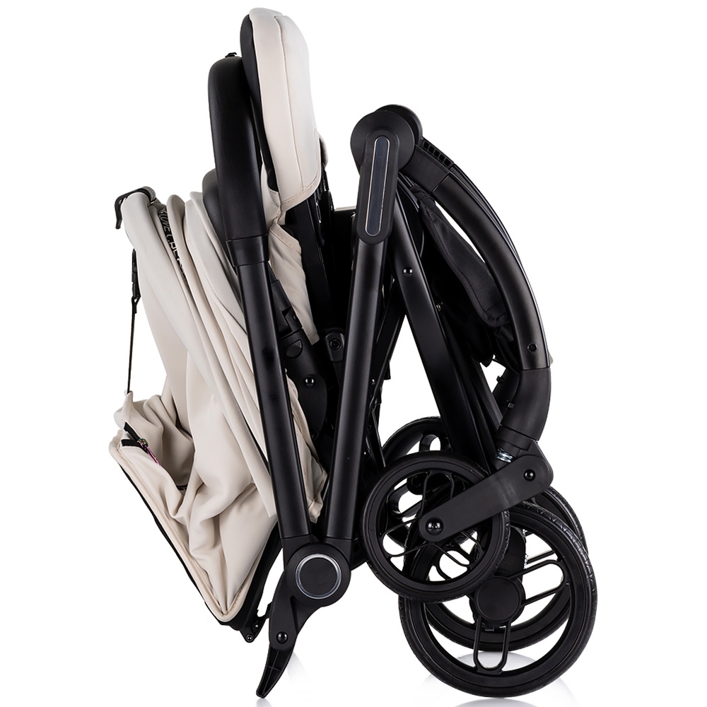 Carucior sport Chipolino Revolut Biscotta cu sezut rotativ, varsta 0+, greutate admisa 22 kg, spatar reglabil, bara de siguranta detasabila si roti cu suspensii - 4