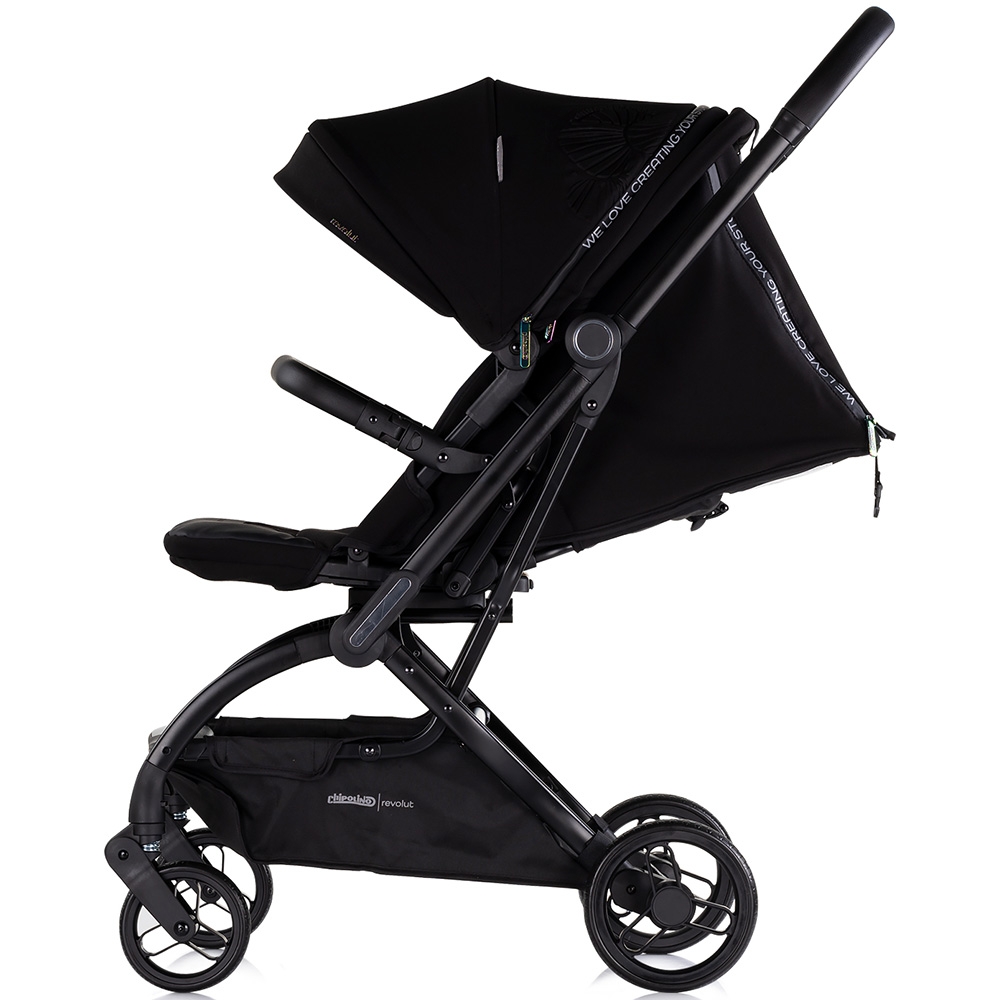 Carucior sport Chipolino Revolut Blackberry cu sezut rotativ, varsta 0+, greutate admisa 22 kg, spatar reglabil, bara de siguranta detasabila si roti cu suspensii - 1