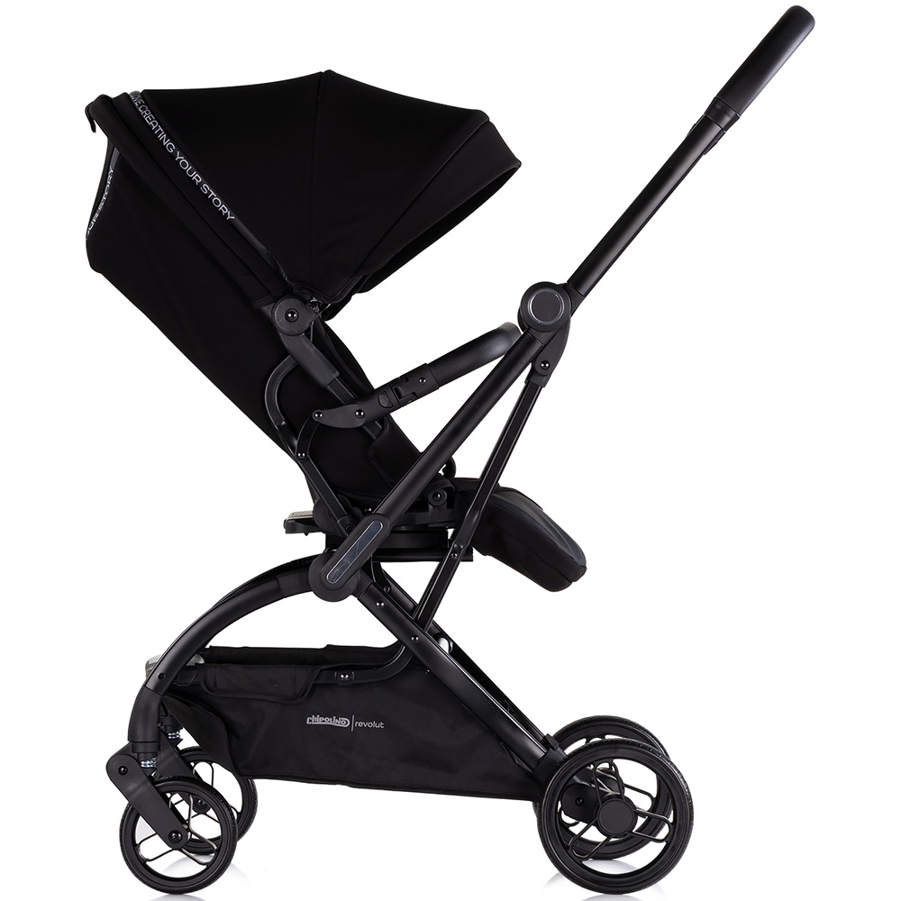 Carucior sport Chipolino Revolut Blackberry cu sezut rotativ, varsta 0+, greutate admisa 22 kg, spatar reglabil, bara de siguranta detasabila si roti cu suspensii - 2