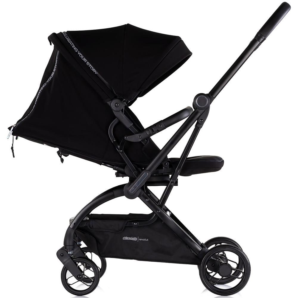 Carucior sport Chipolino Revolut Blackberry cu sezut rotativ, varsta 0+, greutate admisa 22 kg, spatar reglabil, bara de siguranta detasabila si roti cu suspensii - 3