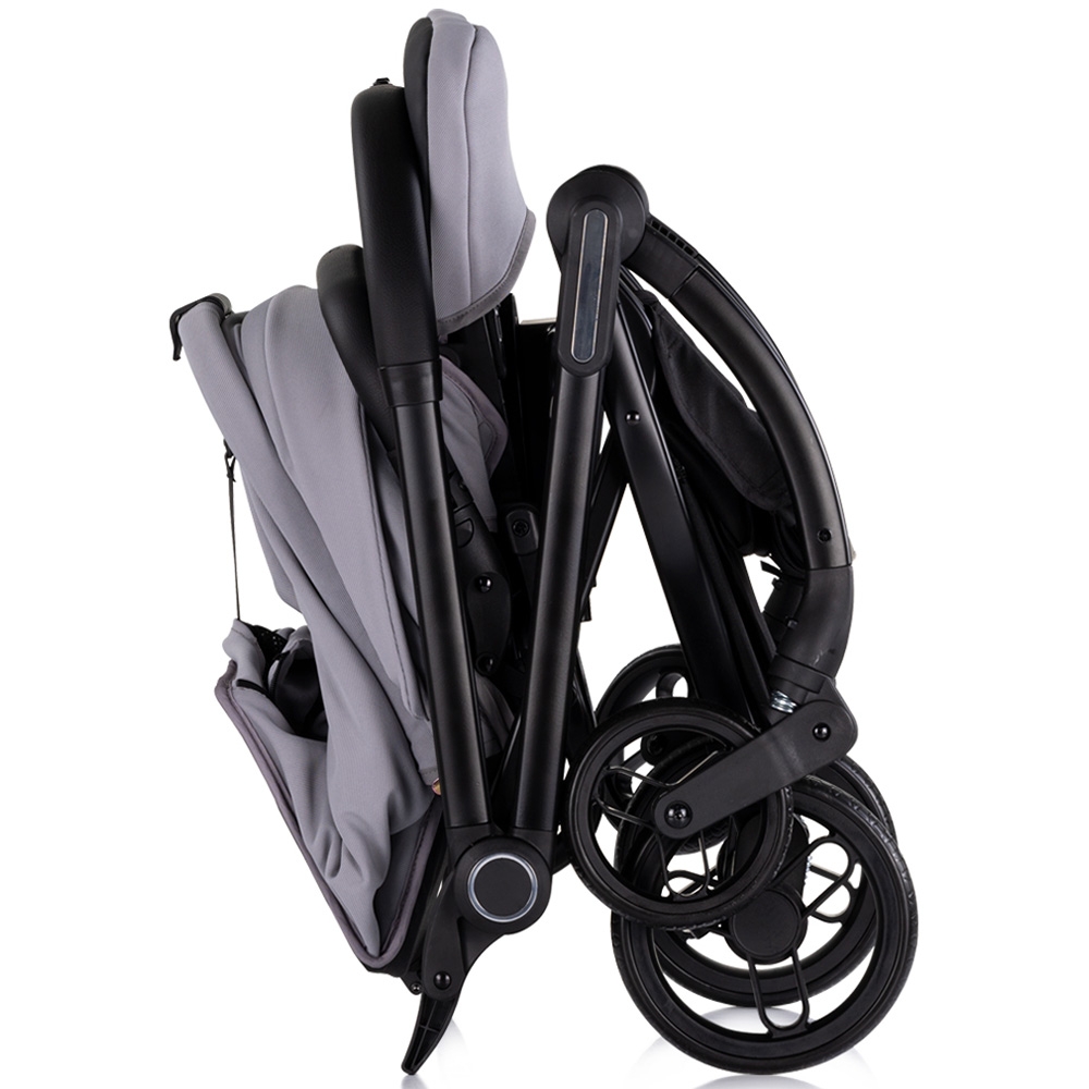 Carucior sport Chipolino Revolut Cloud Grey cu sezut rotativ, varsta 0+, greutate admisa 22 kg, spatar reglabil, bara de siguranta detasabila si roti cu suspensii - 4