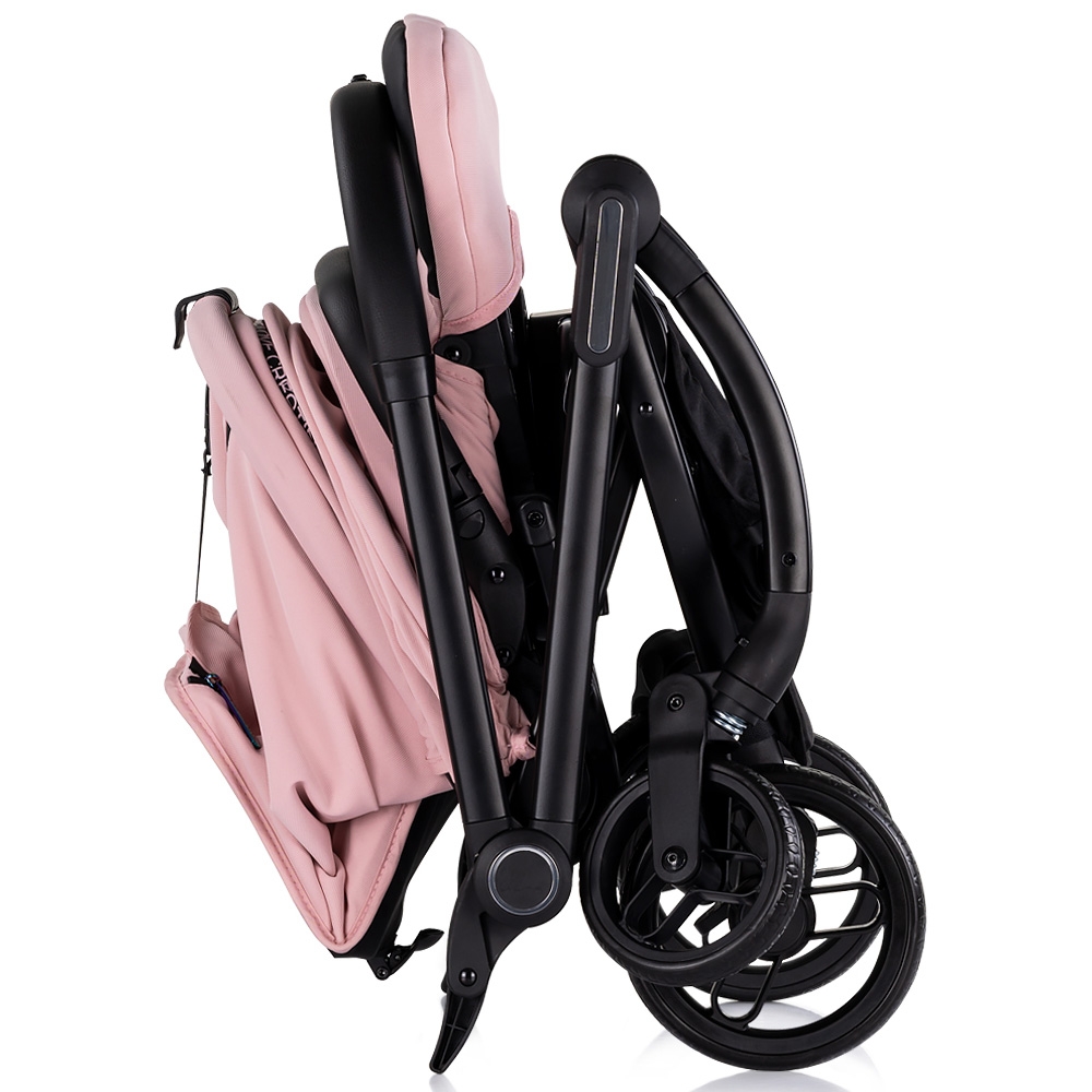 Carucior sport Chipolino Revolut Pink Marshmallow cu sezut rotativ, varsta 0+, greutate admisa 22 kg, spatar reglabil, bara de siguranta detasabila si roti cu suspensii - 4