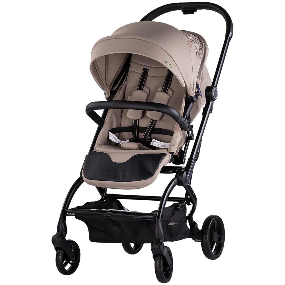 Carucior sport Chipolino Revolut Tiramisu cu sezut rotativ, varsta 0+, greutate admisa 22 kg, spatar reglabil, bara de siguranta detasabila si roti cu suspensii - 5