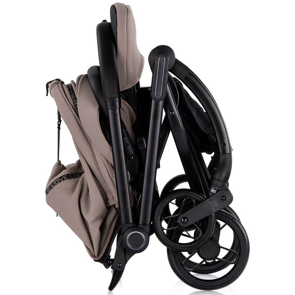Carucior sport Chipolino Revolut Tiramisu cu sezut rotativ, varsta 0+, greutate admisa 22 kg, spatar reglabil, bara de siguranta detasabila si roti cu suspensii - 4
