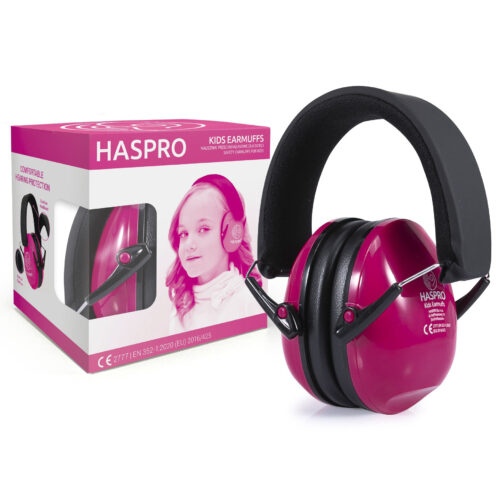 Casti antifonice Haspro Pink pentru copii si adolescenti