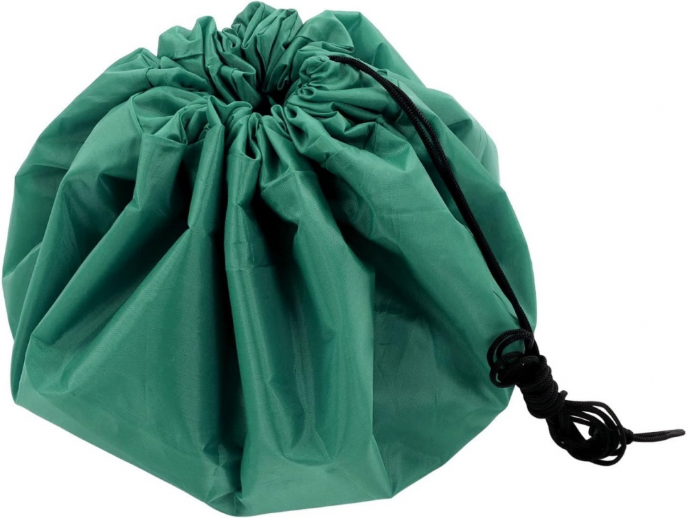Covoras de joaca si saculet de jucarii 2 in 1, Verde