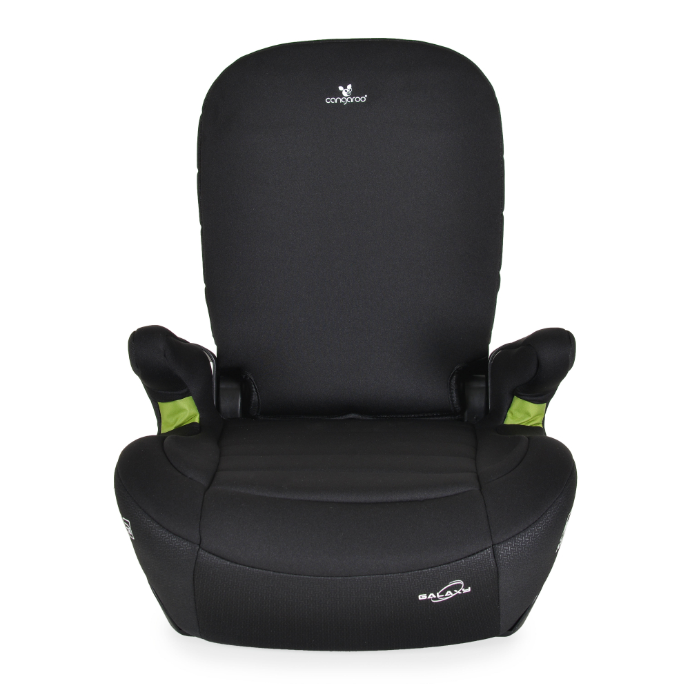 Inaltator auto Cangaroo Cosmos Black 125-150 cm cu spatar rabatabil,Fixare cu ISOFIX,Certificare I-Size R-129,Husa detasabila,Cotiere - 2