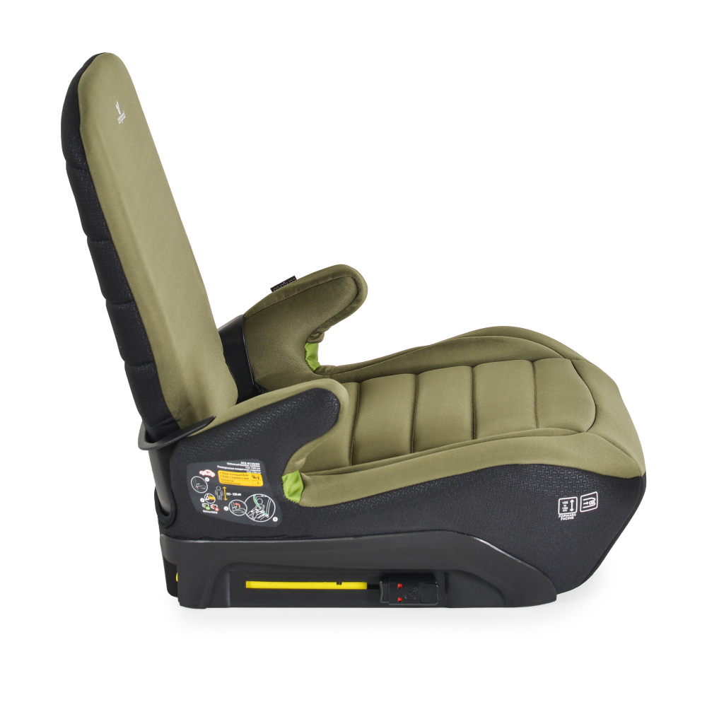 Inaltator auto Cangaroo Cosmos Black 125-150 cm cu spatar rabatabil,Fixare cu ISOFIX,Certificare I-Size R-129,Husa detasabila,Cotiere - 1