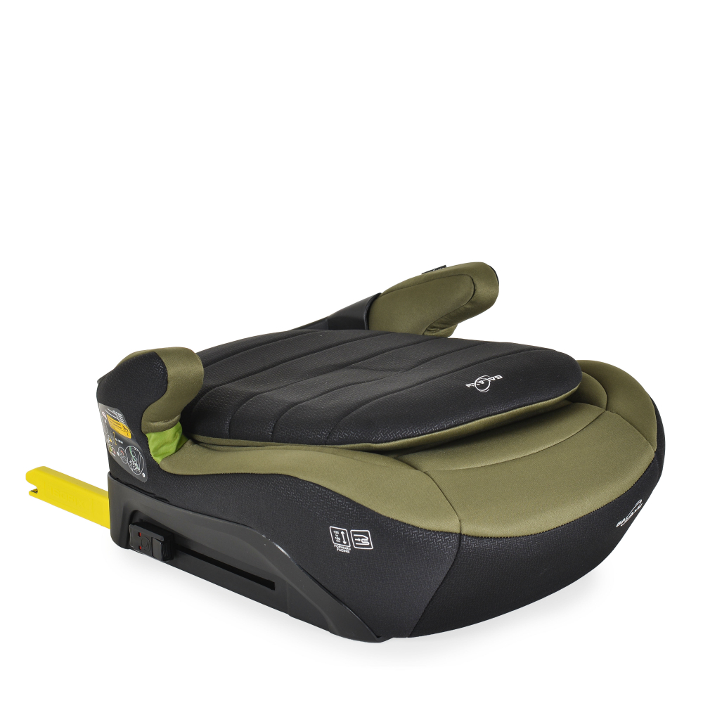Inaltator auto Cangaroo Cosmos Black 125-150 cm cu spatar rabatabil,Fixare cu ISOFIX,Certificare I-Size R-129,Husa detasabila,Cotiere - 2