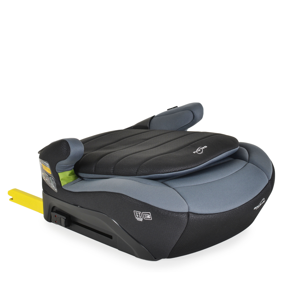 Inaltator auto Cangaroo Space Gray 125-150 cm cu spatar rabatabil,Fixare cu ISOFIX,Certificare I-Size R-129,Husa detasabila,Cotiere - 3