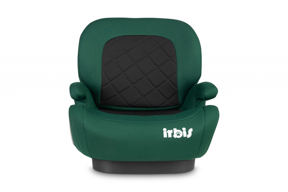 Inaltator auto copii Caretero Irbis I-Size Emerald 125-150 cm, Fixare cu isofix, Centura de ghidaj, Spatar reglabil si detasabil, Husa lavabila, Cotiere, Omologat R129