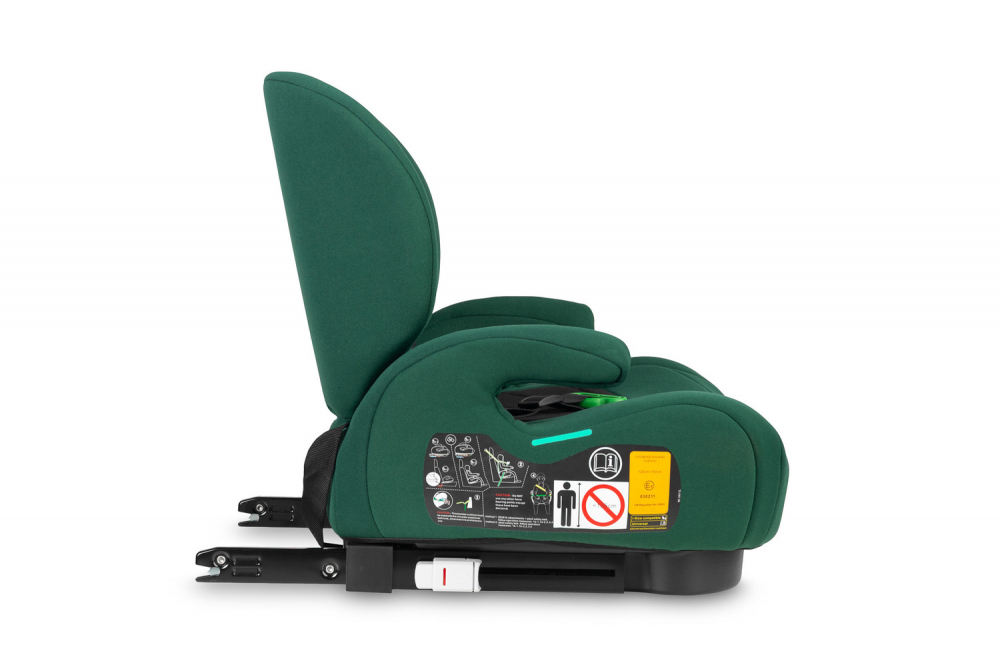 Inaltator auto copii Caretero Irbis I-Size Emerald 125-150 cm, Fixare cu isofix, Centura de ghidaj, Spatar reglabil si detasabil, Husa lavabila, Cotiere, Omologat R129 - 1