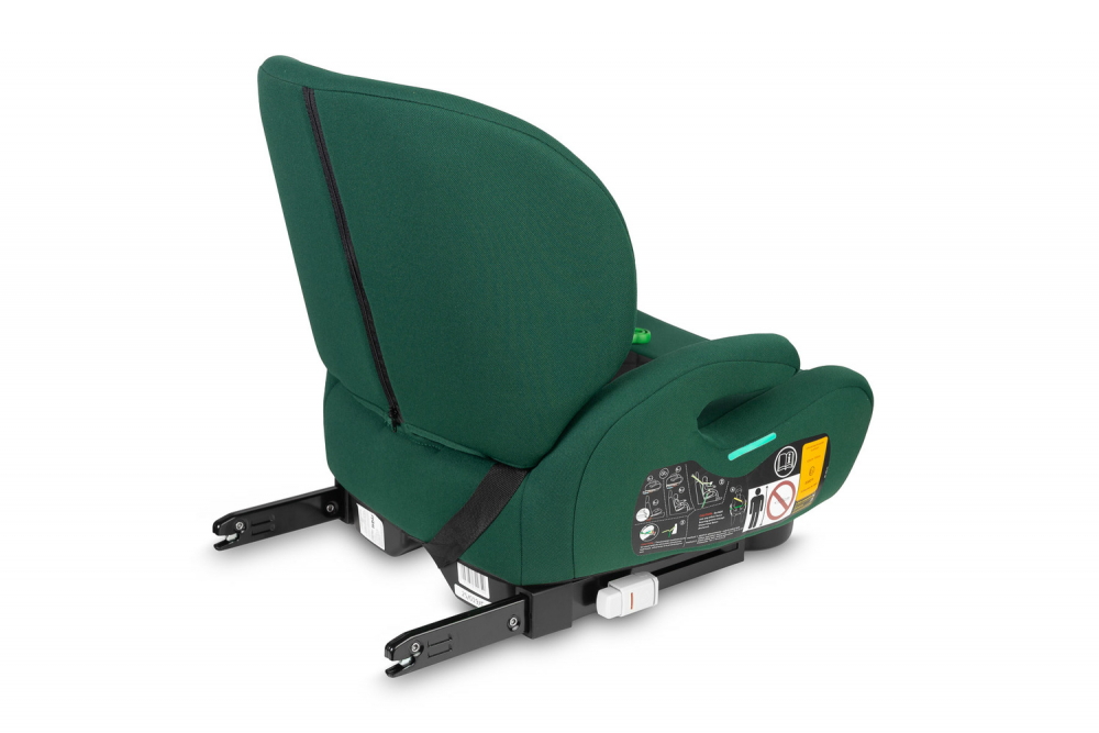 Inaltator auto copii Caretero Irbis I-Size Emerald 125-150 cm, Fixare cu isofix, Centura de ghidaj, Spatar reglabil si detasabil, Husa lavabila, Cotiere, Omologat R129 - 2