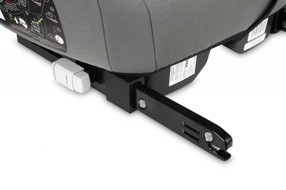 Inaltator auto copii Caretero Irbis I-Size Graphite 125-150 cm, Fixare cu isofix, Centura de ghidaj, Spatar reglabil si detasabil, Husa lavabila, Cotiere, Omologat R129 - 3