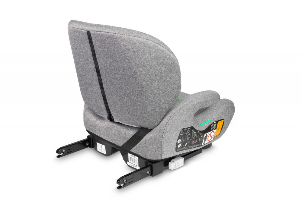 Inaltator auto copii Caretero Irbis I-Size Grey Melange 125-150 cm, Fixare cu isofix, Centura de ghidaj, Spatar reglabil si detasabil, Husa lavabila, Cotiere, Omologat R129 - 3