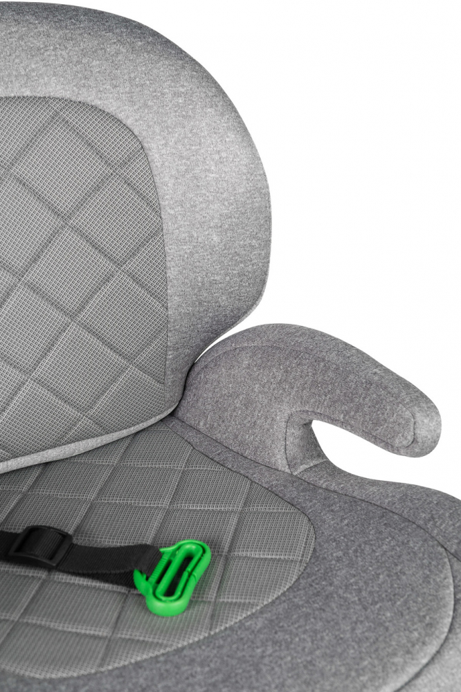 Inaltator auto copii Caretero Irbis I-Size Grey Melange 125-150 cm, Fixare cu isofix, Centura de ghidaj, Spatar reglabil si detasabil, Husa lavabila, Cotiere, Omologat R129 - 4