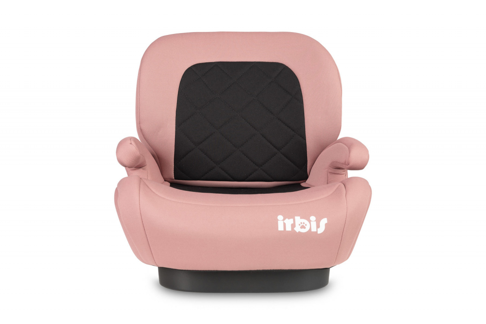 Inaltator auto copii Caretero Irbis I-Size Pink 125-150 cm, Fixare cu isofix, Centura de ghidaj, Spatar reglabil si detasabil, Husa lavabila, Cotiere, Omologat R129 - 3