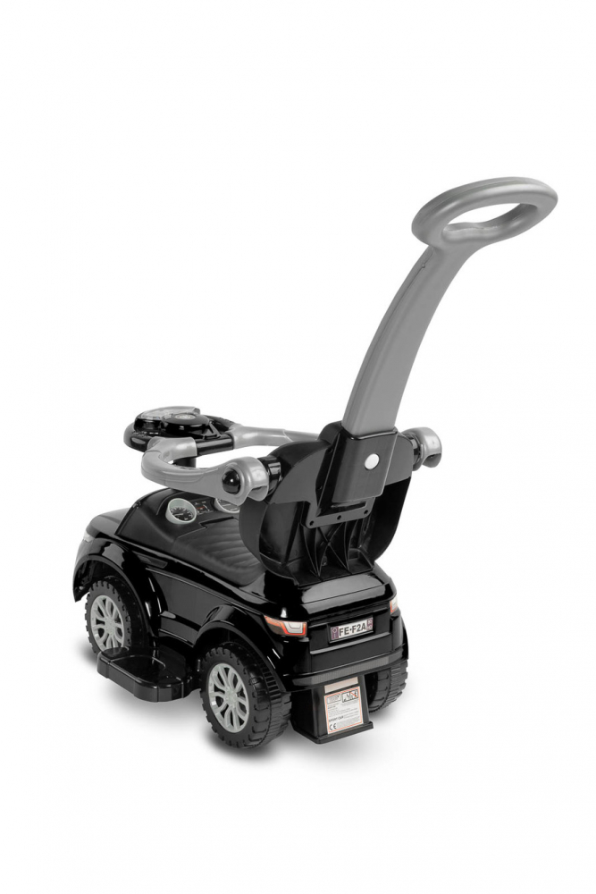 Masinuta Ride On fara pedale 3in1 Toyz Sport Car Black cu maner parental,Bara de protectie detasabila,Volan cu sunete si lumini,Spatiu de depozitare,Sistem antirasturnare,Spatar inalt,Siport picioare,Recomandata de la 12 luni - 5