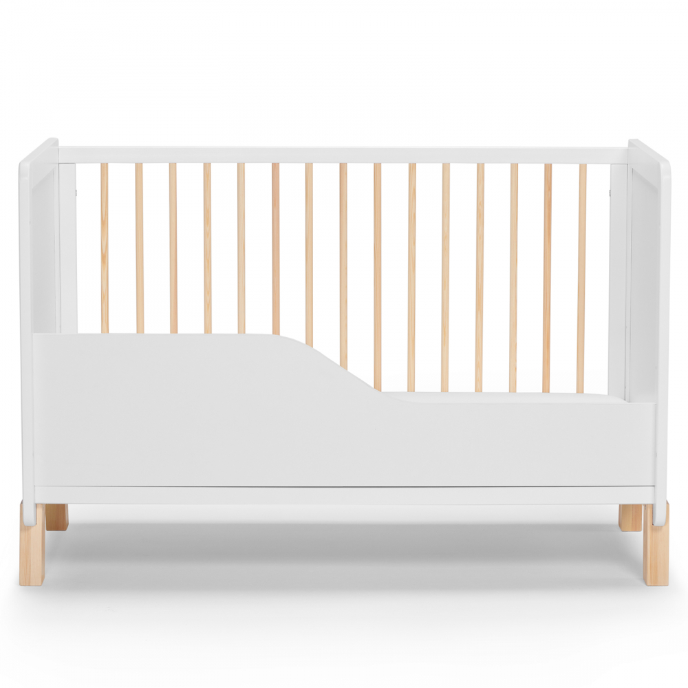 Patut pentru copii Kinderkraft Nico 120x60 cm din lemn, transformabil, somiera reglabila - 5