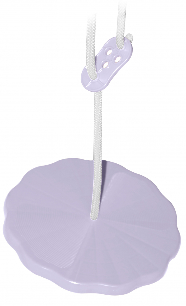 Leagan pentru copii disc Mochtoys Round Swing Lilac diametru 30,5 cm, Rezistent la intemperii,Potrivit pentru interiorexterior,Franghie reglabila