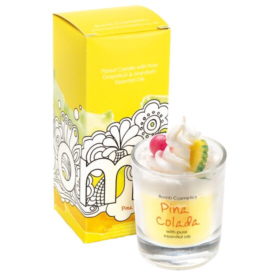 Lumanare parfumata 160g Pina Colada Piped Candle Bomb Cosmetics - 7