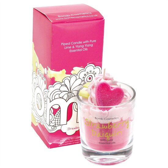 Lumanare parfumata 160g Strawberry Daiquiri Piped Candle Bomb Cosmetics - 6