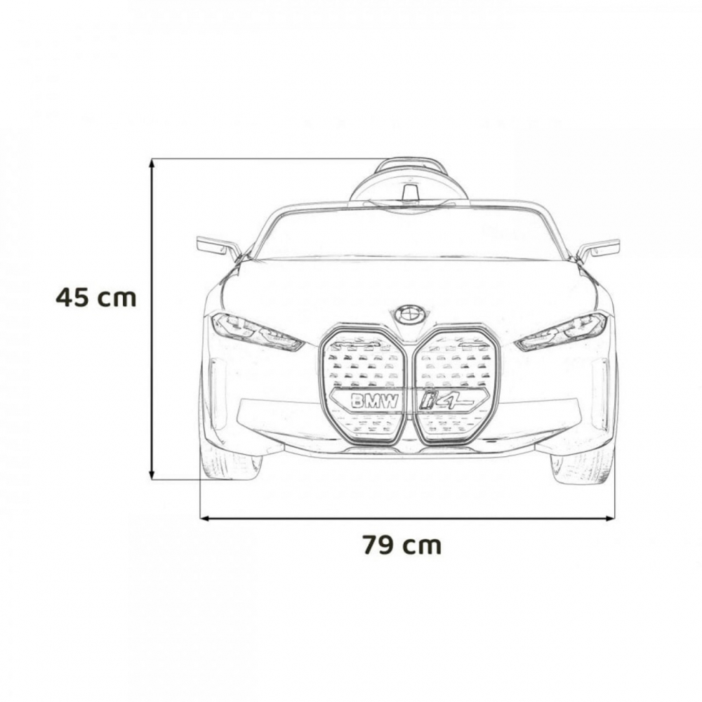 Masinuta electrica pentru copii Novokids BMW I4 cu telecomanda, roti din cauciuc EVA, max 30 kg , usi cu deschidere , 3 viteze, Rosu - 2