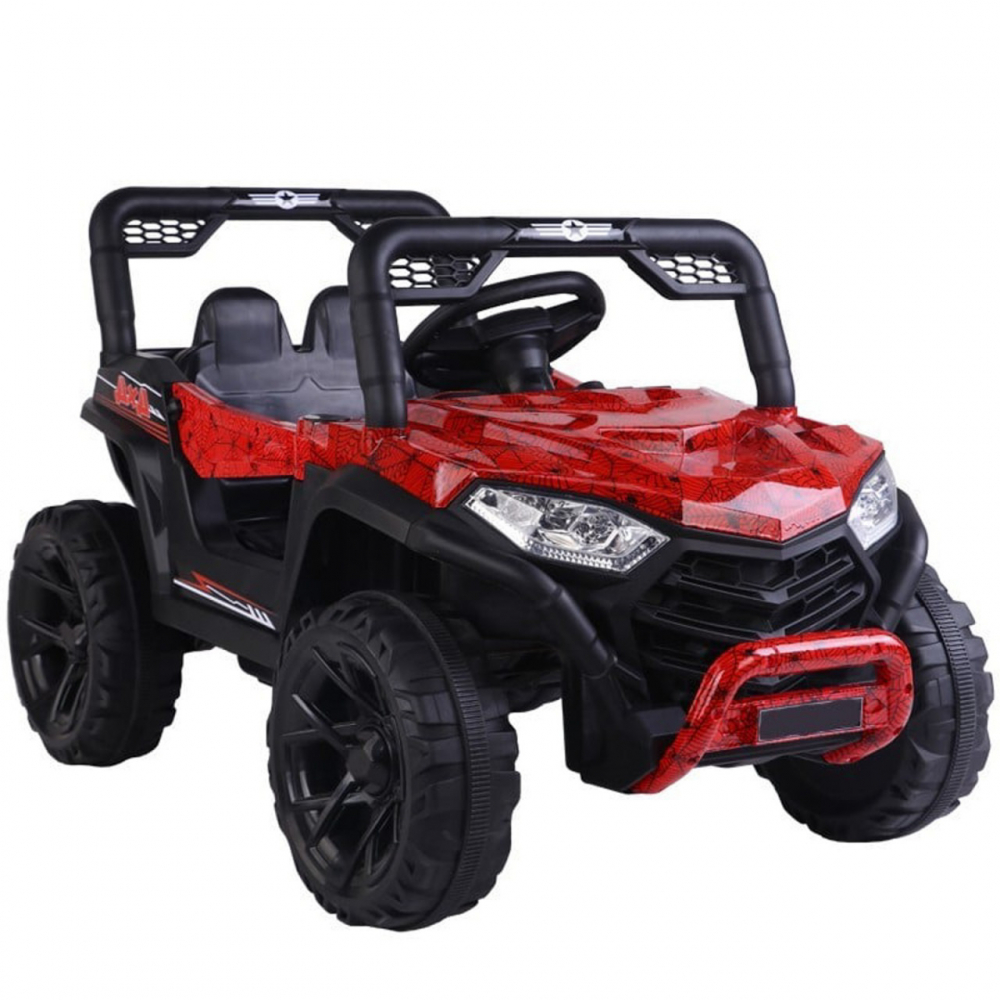 Masinuta electrica pentru copii Novokids Buggy Mini UTV cu faruri luminoase, telecomanda, 3-6 ani , max 30 kg, 3 viteze, model Offroad Rosu Camuflaj - 2