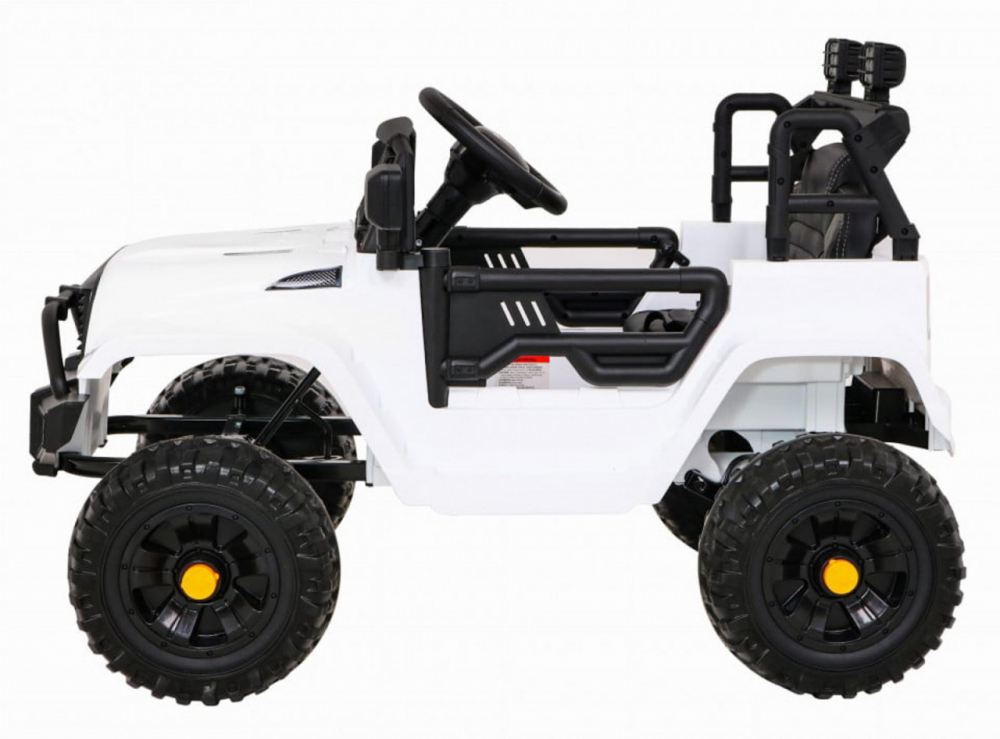 Masinuta electrica pentru copii Novokids Dark Knight Jeep PRO Alb, Max 30 kg, melodii si lumini, 12V, 2 viteze - 2
