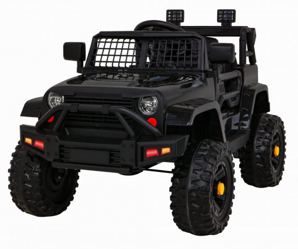 Masinuta electrica pentru copii Novokids Dark Knight Jeep PRO Negru, Max 30 kg, melodii si lumini, 12V, 2 viteze - 3
