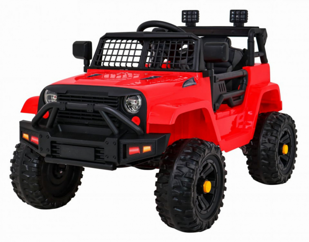 Masinuta electrica pentru copii Novokids Dark Knight Jeep PRO Rosu, Max 30 kg, melodii si lumini, 12V, 2 viteze - 3